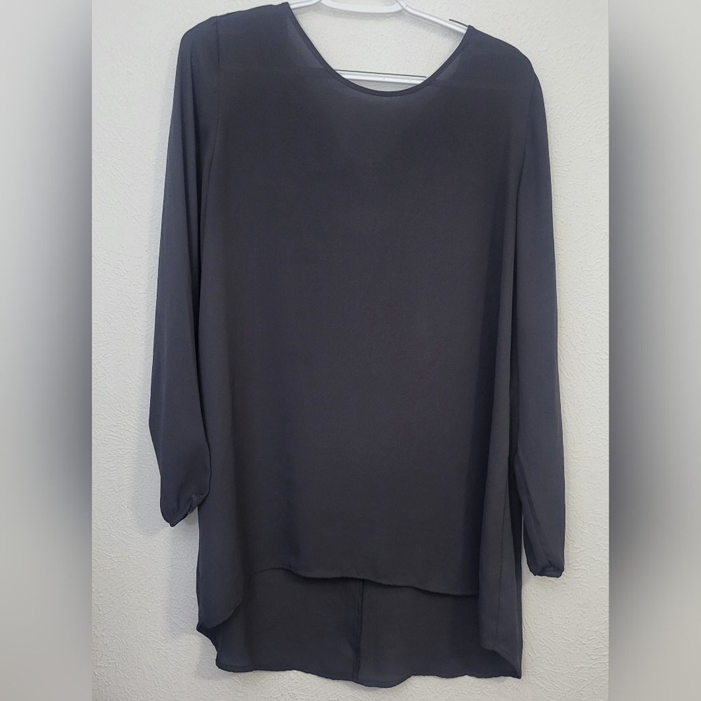 Maurices‎ Gray 3/4 Sleeve Boxy Blouse